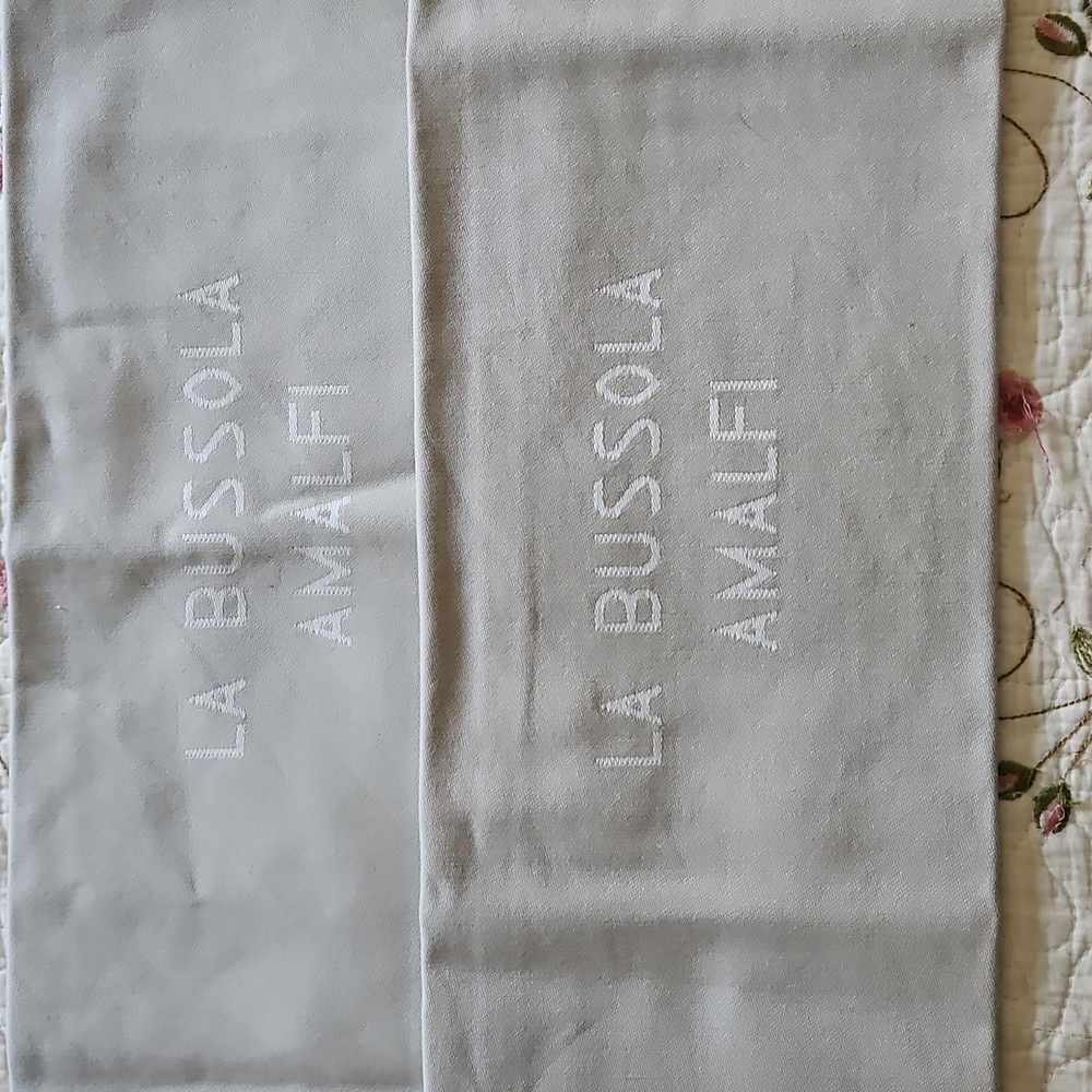 Rivolta Carmignani Dining Napkins / Set of 2 La Bussola Amalfi Made In Italy